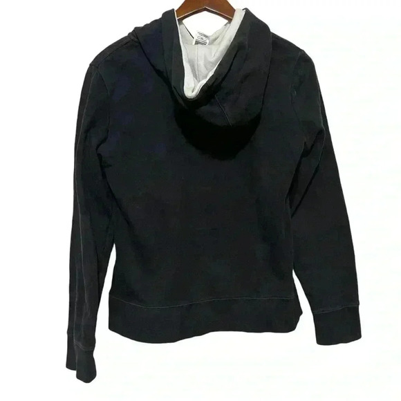 The North Face Hoodie Black Men's Small White Half Dome Logo With White In Hood - Picture 2 of 7